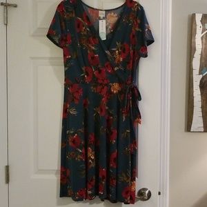 Faux Wrap Knit Dress - XL (Stitch Fix)